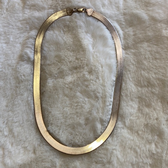 Sterling 925 Milor Italy Herringbone necklace
